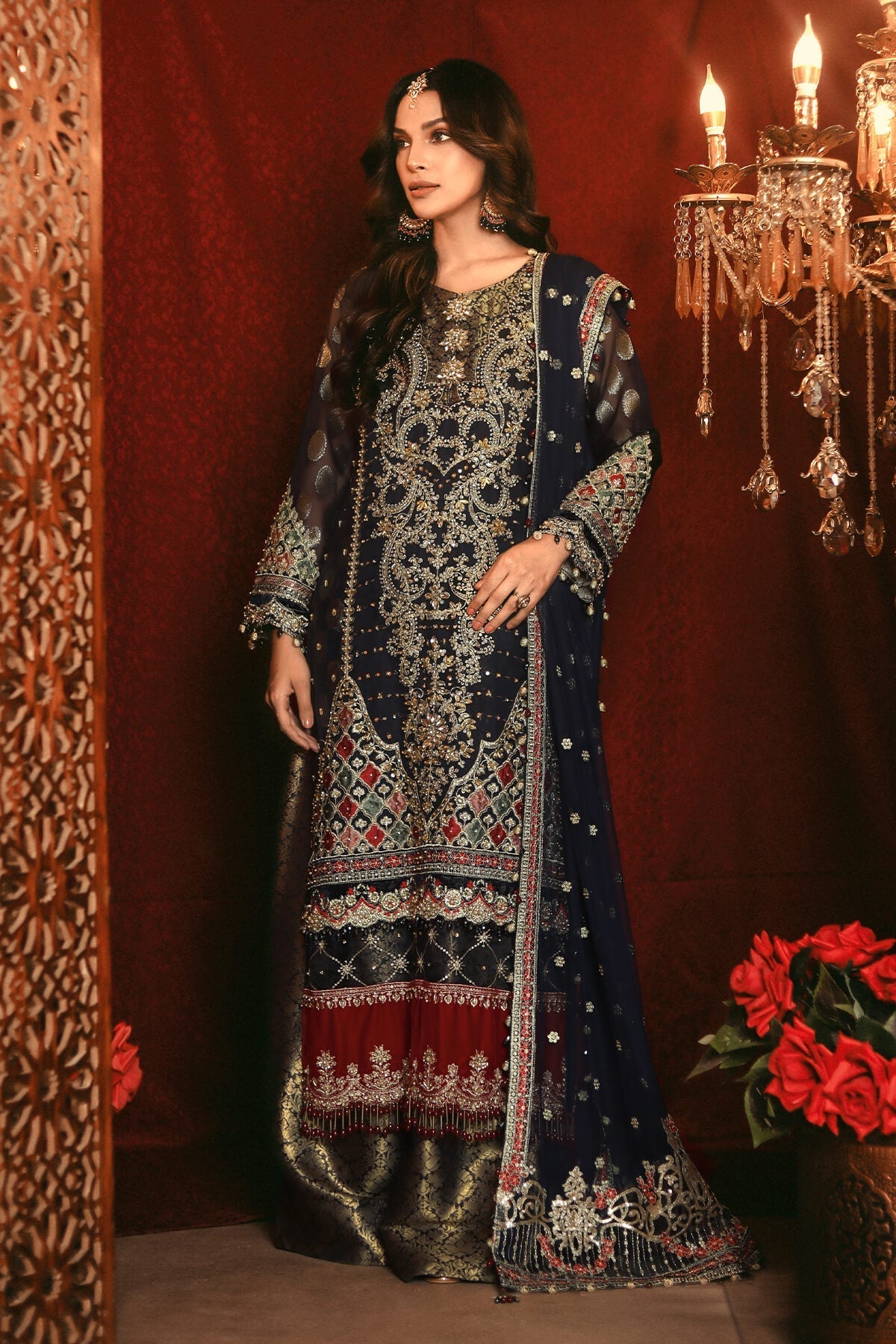 Raeesa Premium | Nooraniyat | D3-Dark Midnight Blue