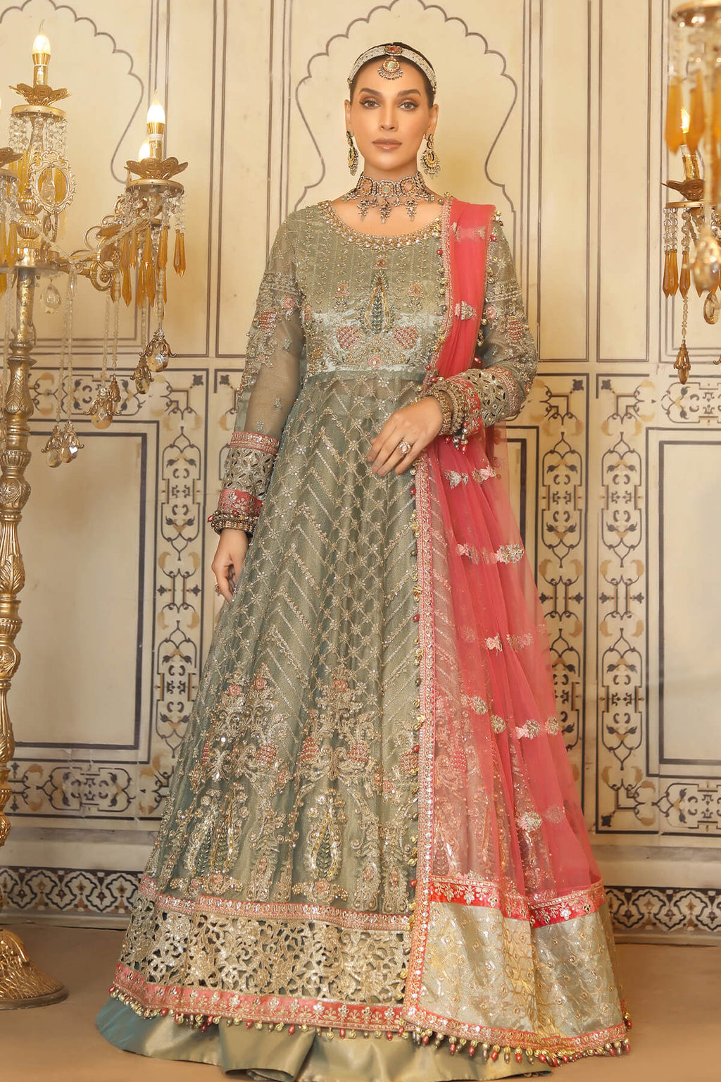Raeesa Premium | Nooraniyat | D5-Mint Green
