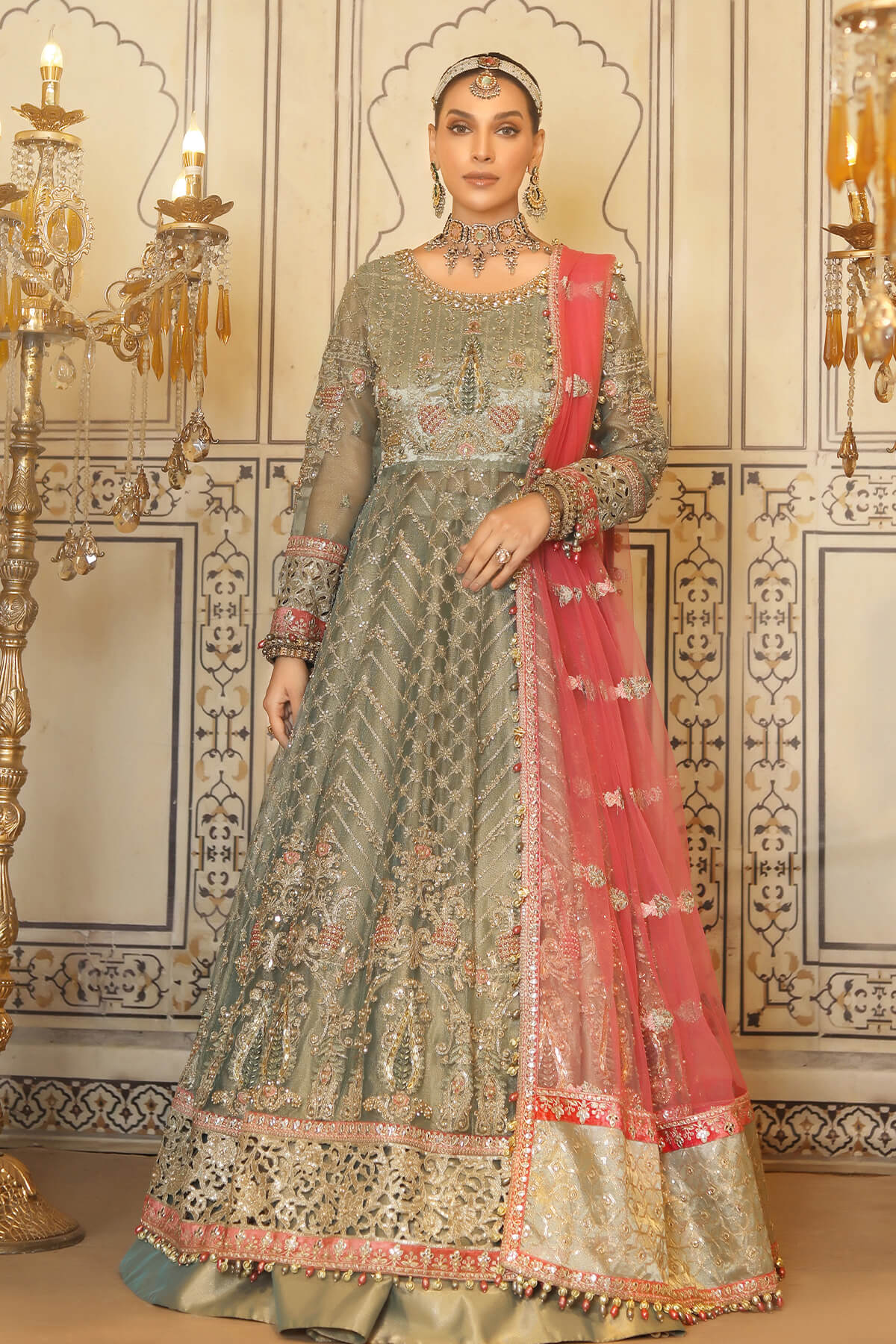 Raeesa Premium | Nooraniyat | D5-Mint Green