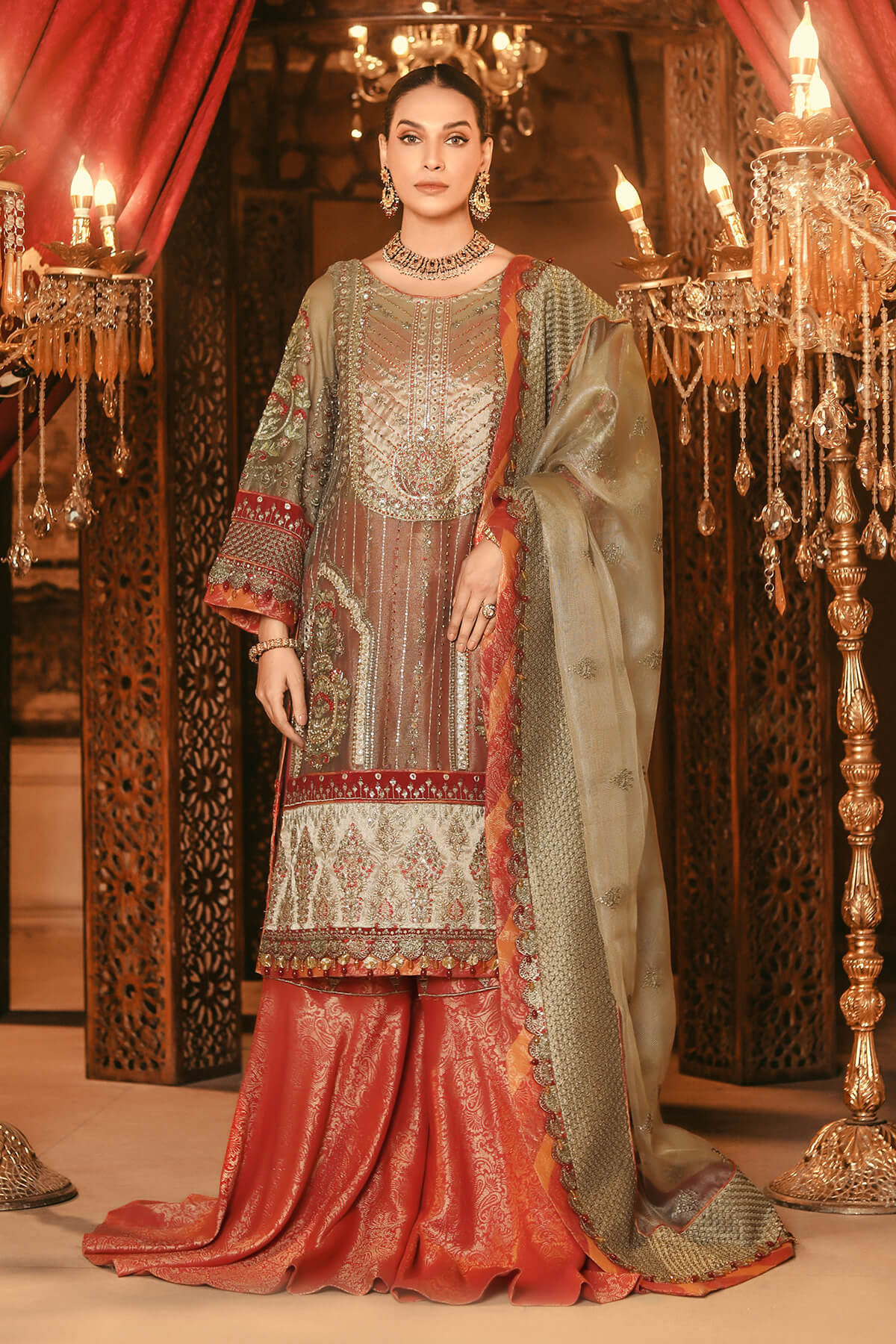 Raeesa Premium | Nooraniyat | D10-Peanut Brown
