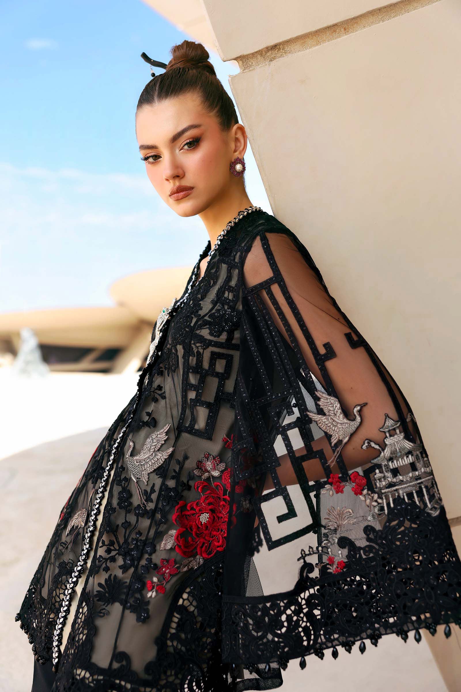 Maria B | Edit Lawn’26 | 3 Piece Unstitched Embroidered Net Suit
