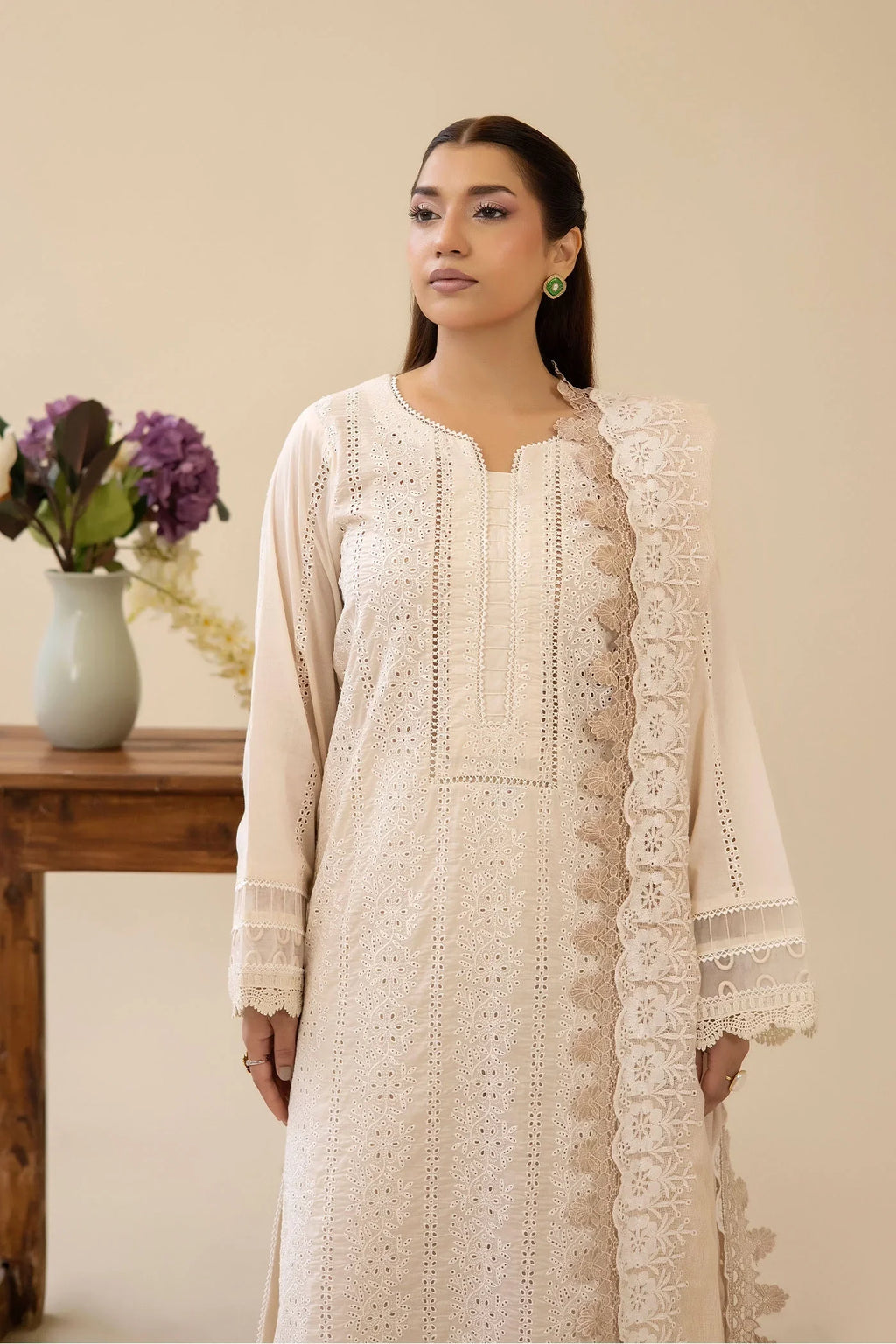 Adans Libas | Chikankari Lawn | CHIKANKARI LAWN-07 - 1