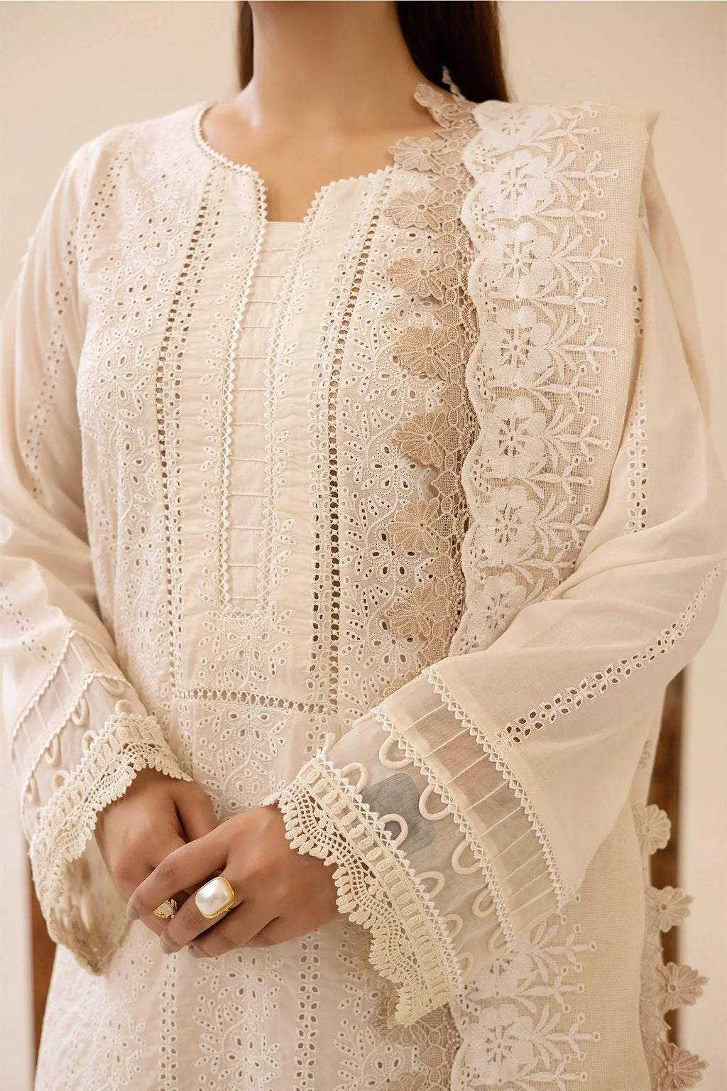 Adans Libas | Chikankari Lawn | CHIKANKARI LAWN-07 - 2