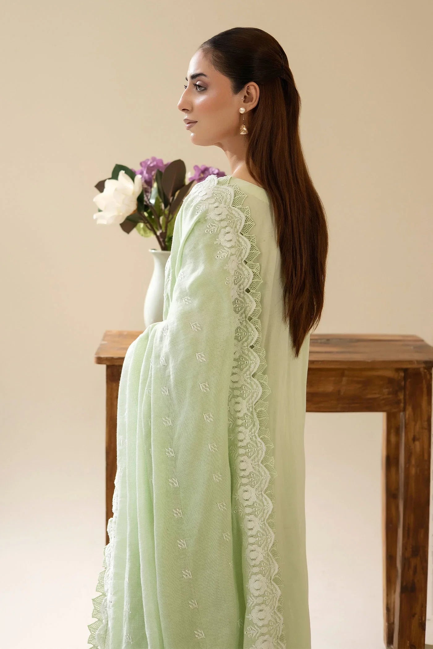 Adans Libas | Chikankari Lawn | CHIKANKARI LAWN-08 - 3