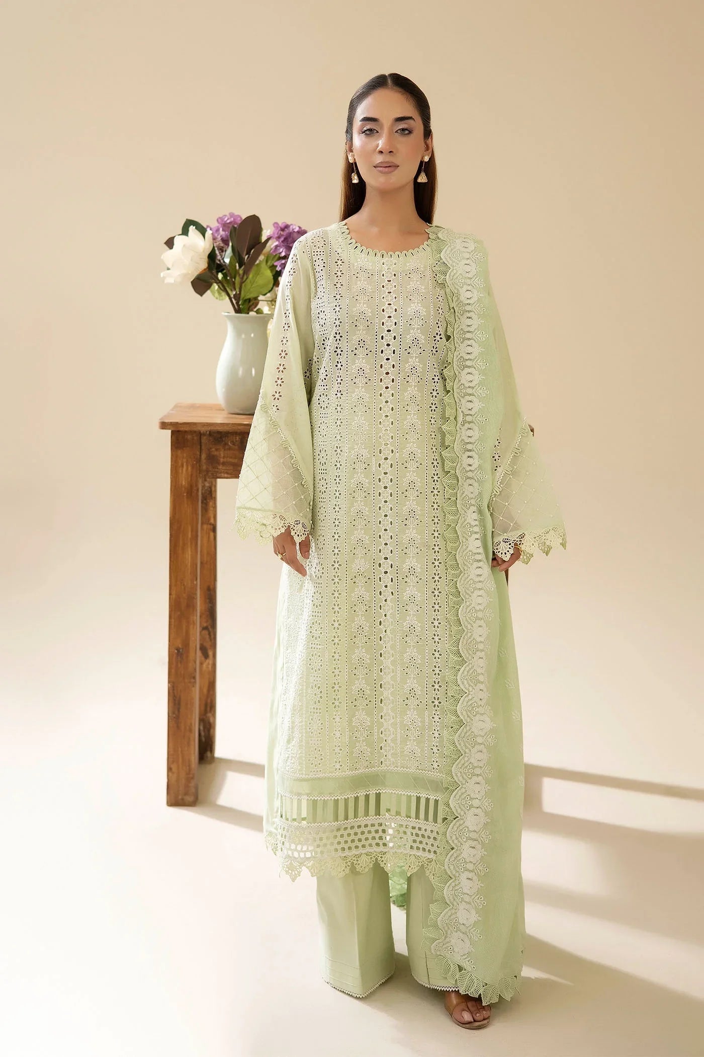 Adans Libas | Chikankari Lawn | CHIKANKARI LAWN-08 - 1