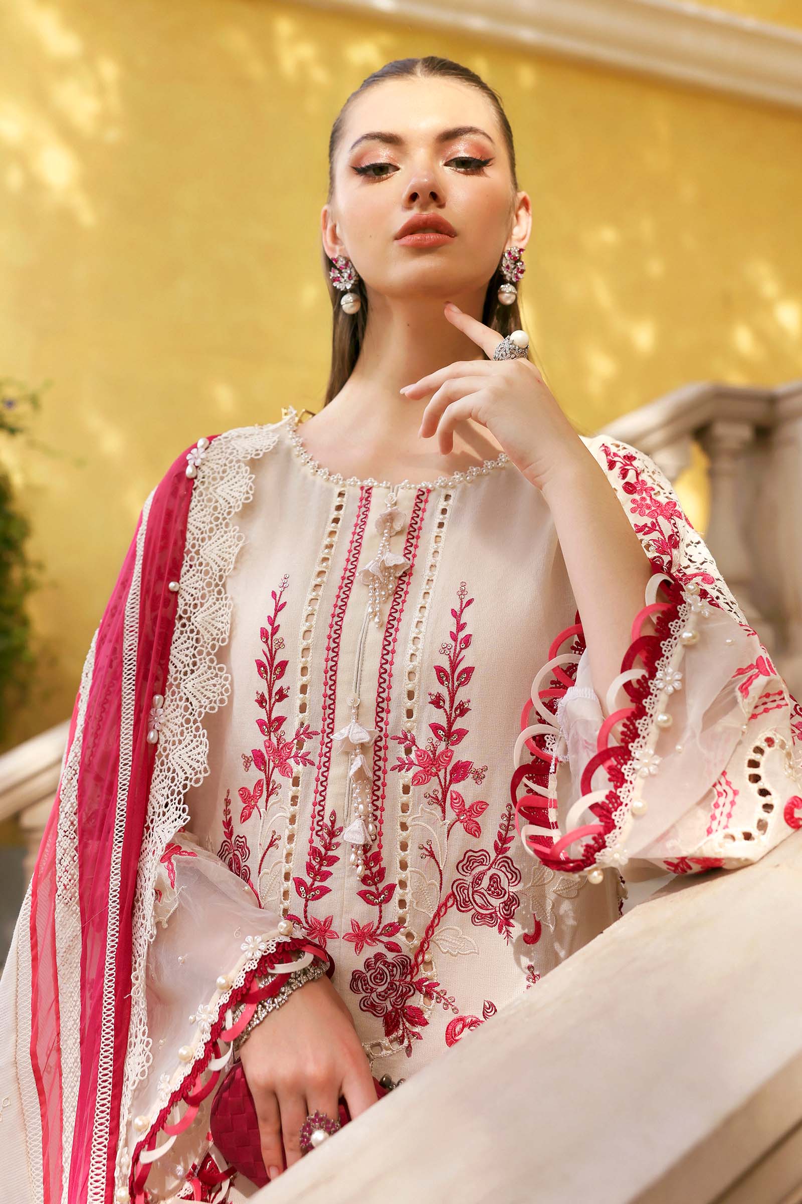 Maria B | Edit Lawn’26 | 3 Piece Unstitched Embroidered Jacquard Lawn Suit