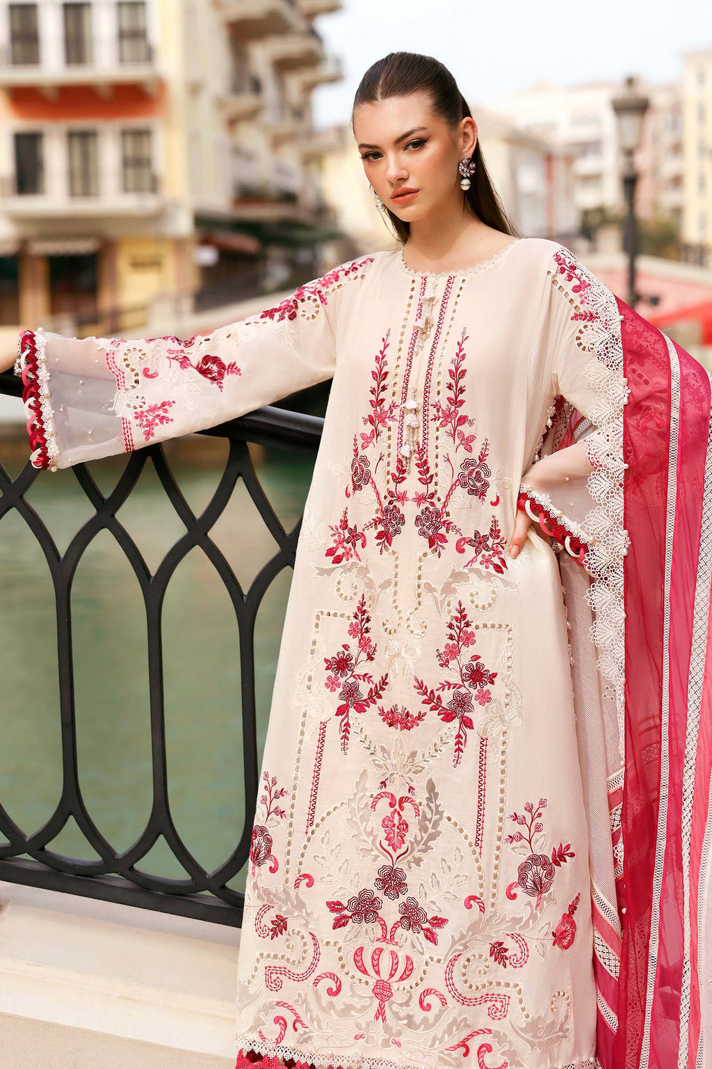 Maria B | Edit Lawn’26 | 3 Piece Unstitched Embroidered Jacquard Lawn Suit
