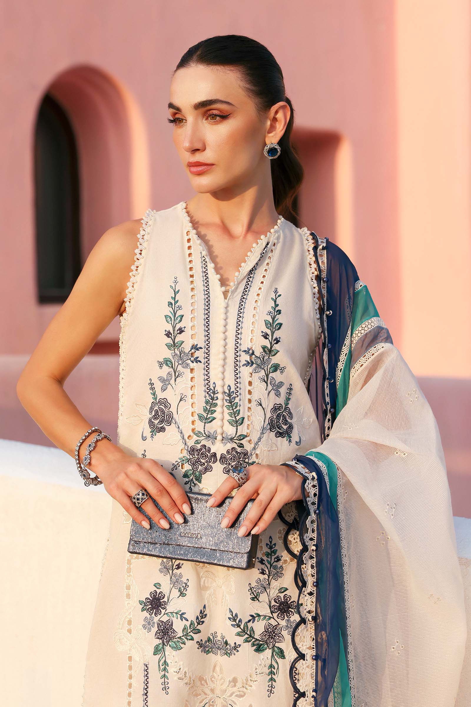 Maria B | Edit Lawn’26 | 3 Piece Unstitched Embroidered Jacquard Lawn Suit
