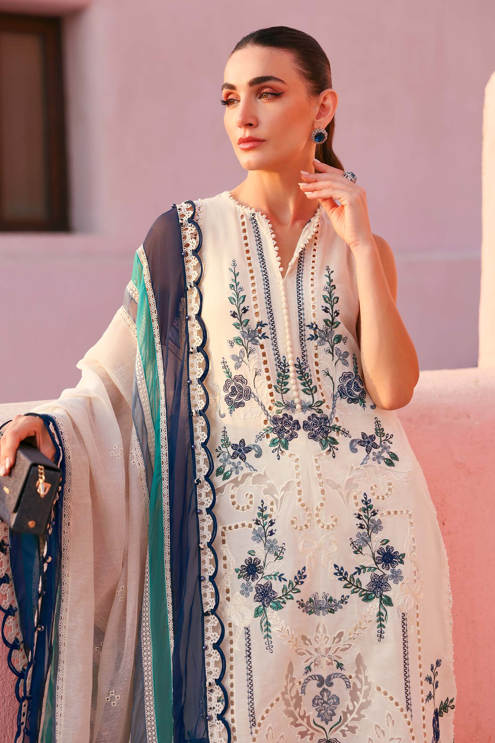 Maria B | Edit Lawn’26 | 3 Piece Unstitched Embroidered Jacquard Lawn Suit