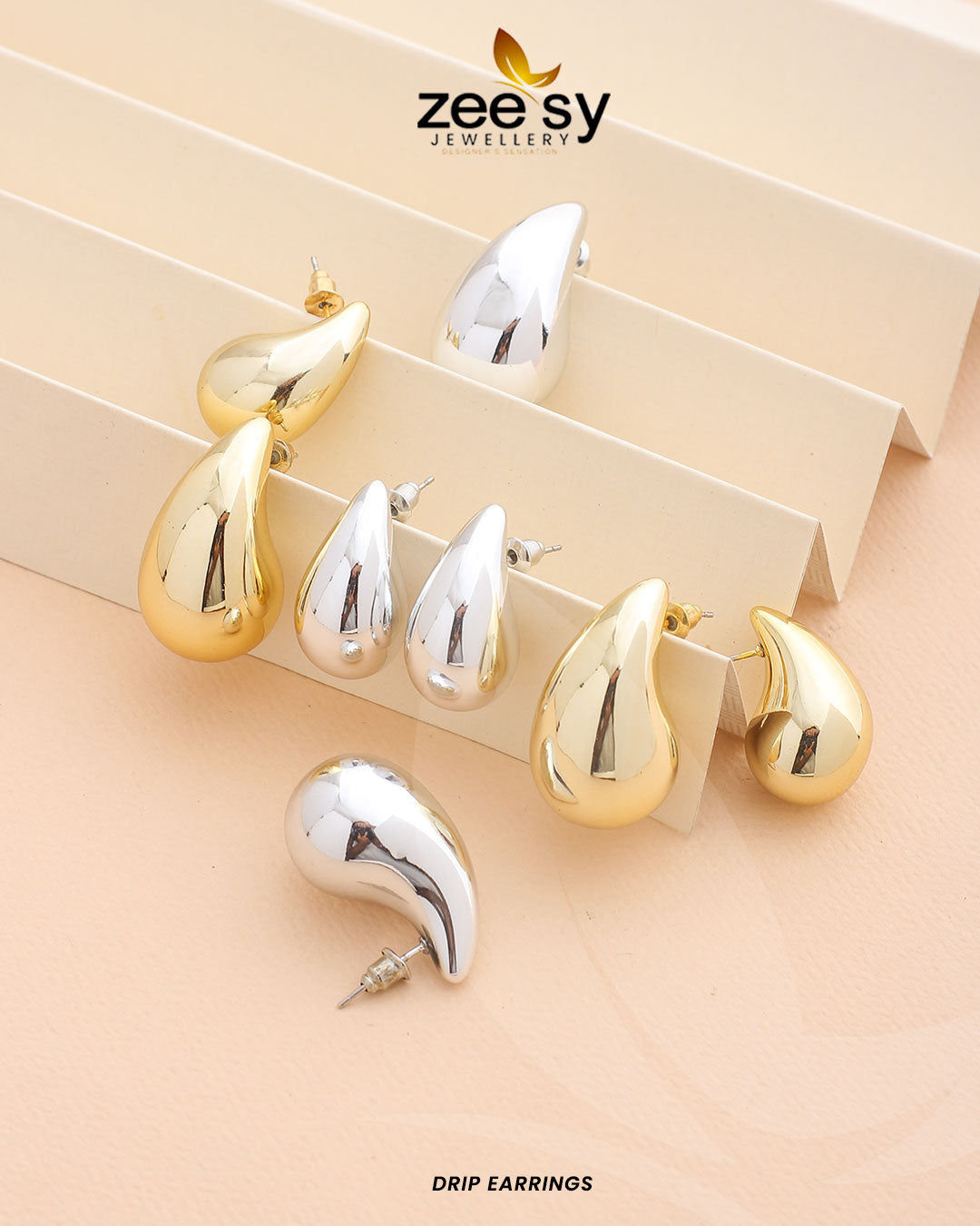 Drip Earrings - Libasekhas