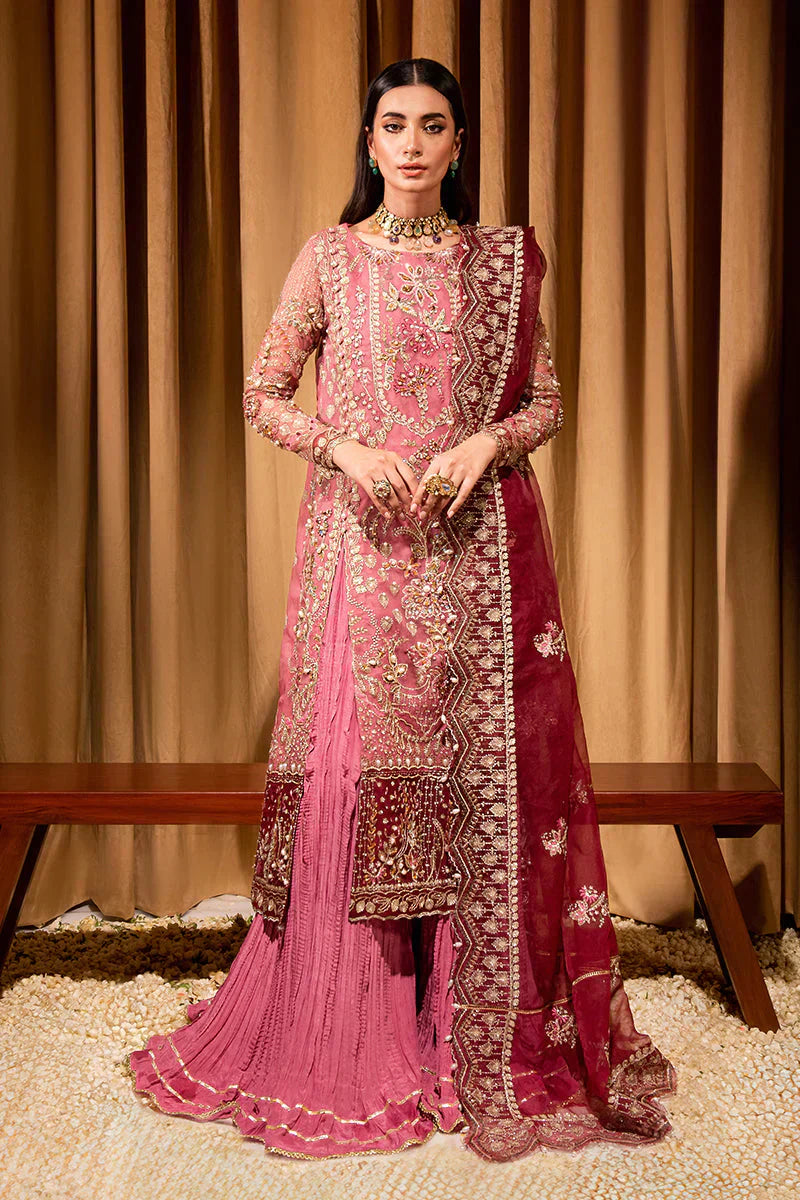 Maria Osama Khan Dastaan Festive Formal 3Pc Suit DS-05 Zari - Riwayat-e-khas