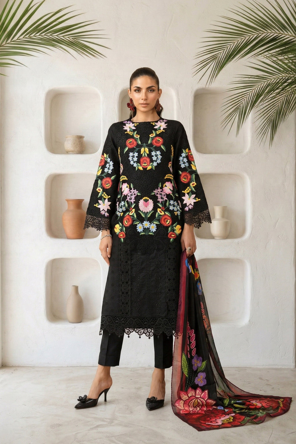 Maria B | Eid Collection 26 | 3 Piece Embroidered Jacquard Lawn Suit