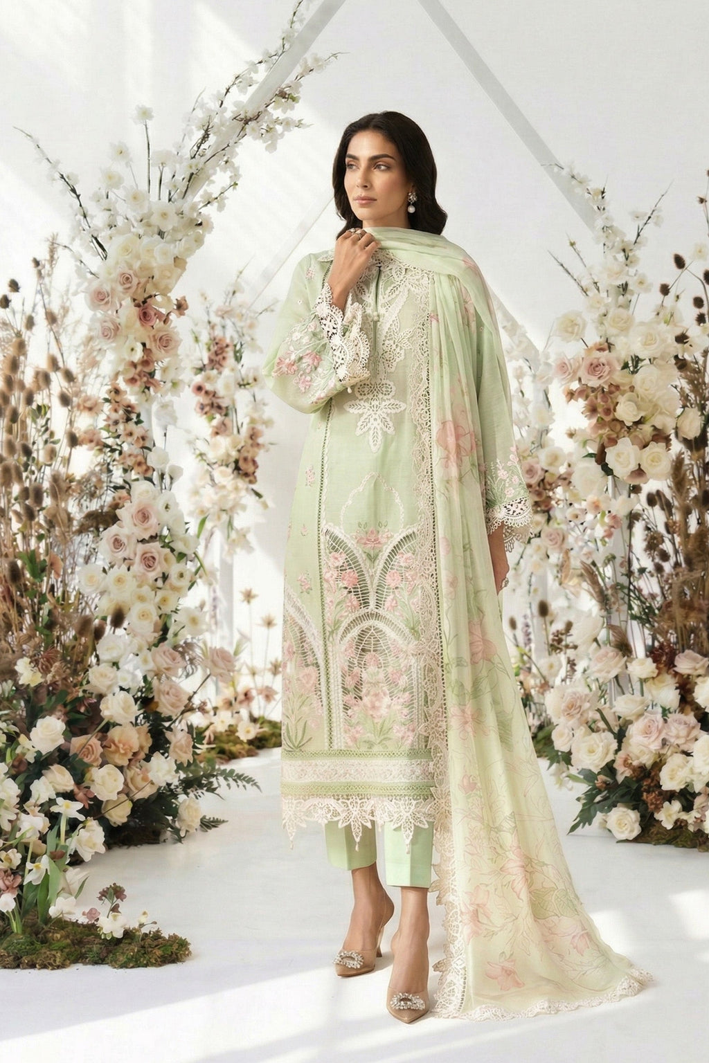 Maria B | Eid Collection 26 | 3 Piece Embroidered Lawn Suit
