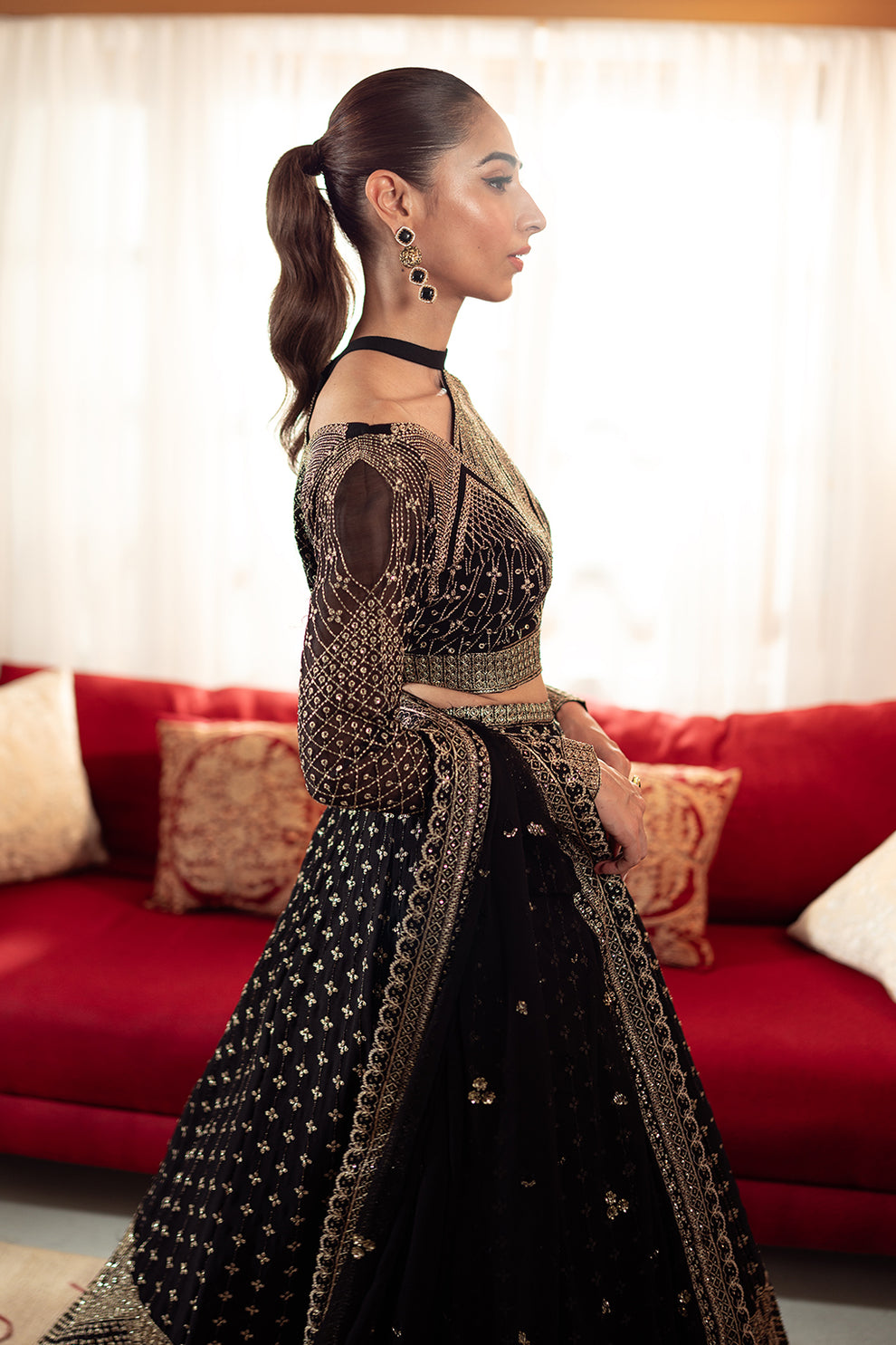 Neeshay | Dastaan Luxury Chiffon | Sunehri - House Of Anaya