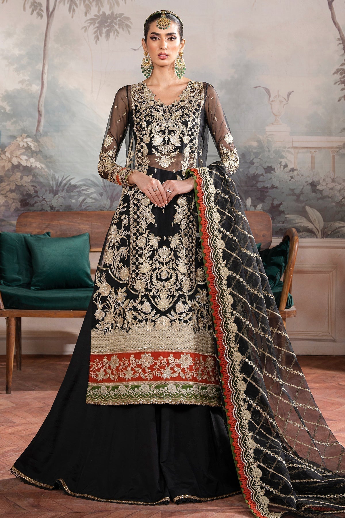 Inara | Aurelia Wedding Collection | Noir - Riwayat-e-Khas