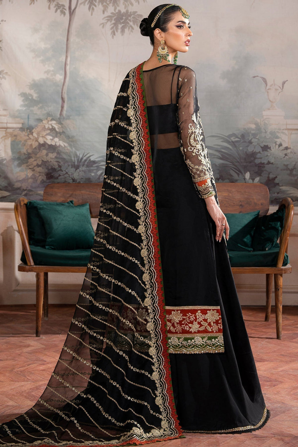 Inara | Aurelia Wedding Collection | Noir - Riwayat-e-Khas