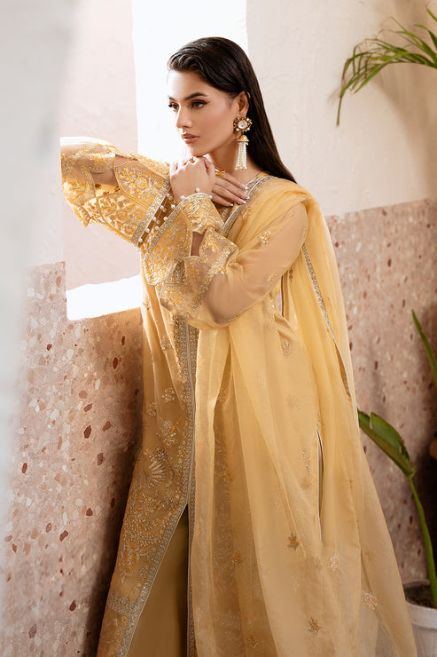 Zarposh | Elara Formals | Zard - House Of Anaya