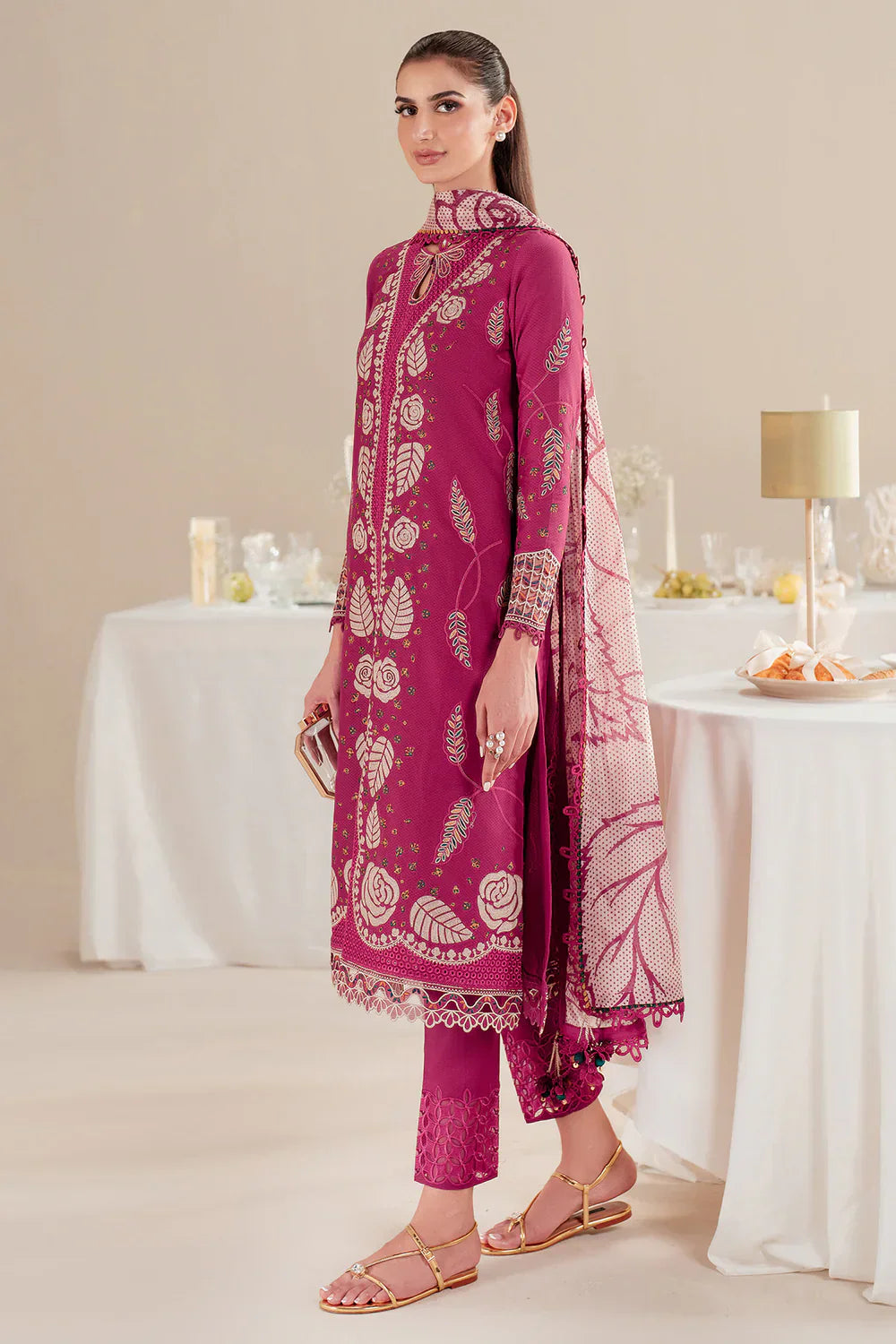 Jazmin | Iris EMBROIDERED DOBBY LAWN IL'25-D05