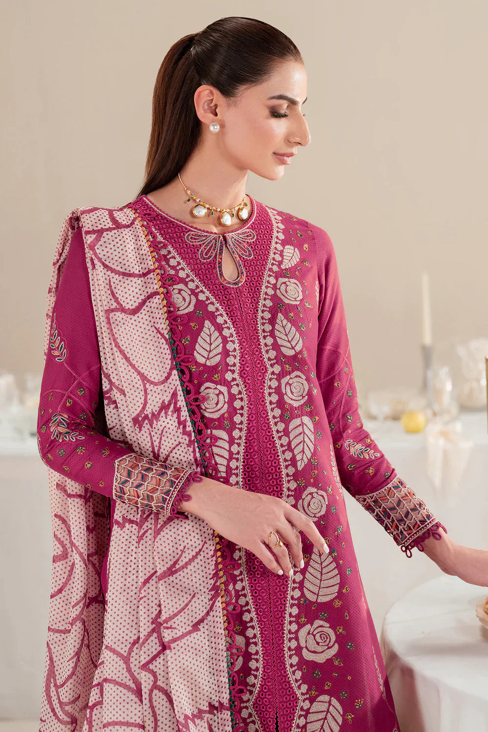 Jazmin | Iris EMBROIDERED DOBBY LAWN IL'25-D05