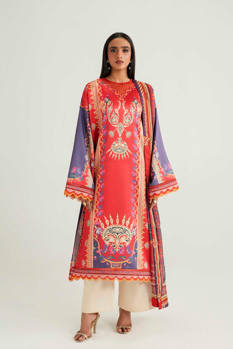 Akbar Aslam | Silk Pret | Coral