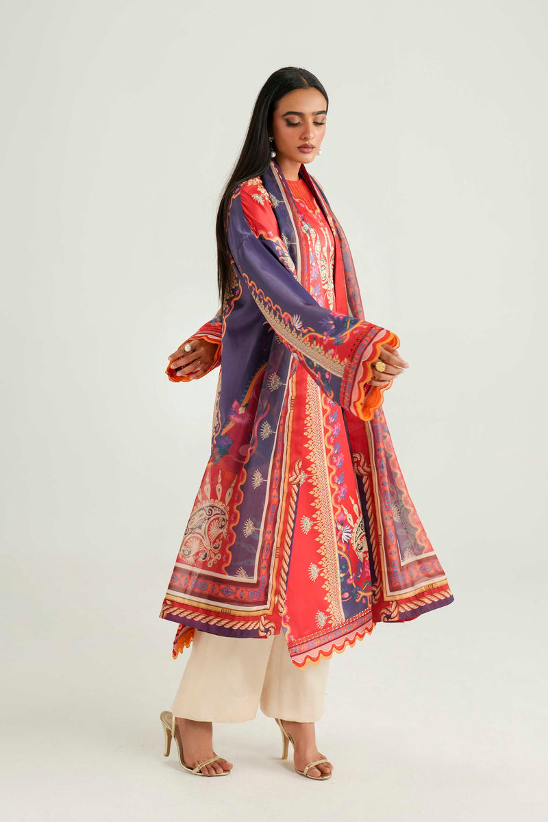 Akbar Aslam | Silk Pret | Coral
