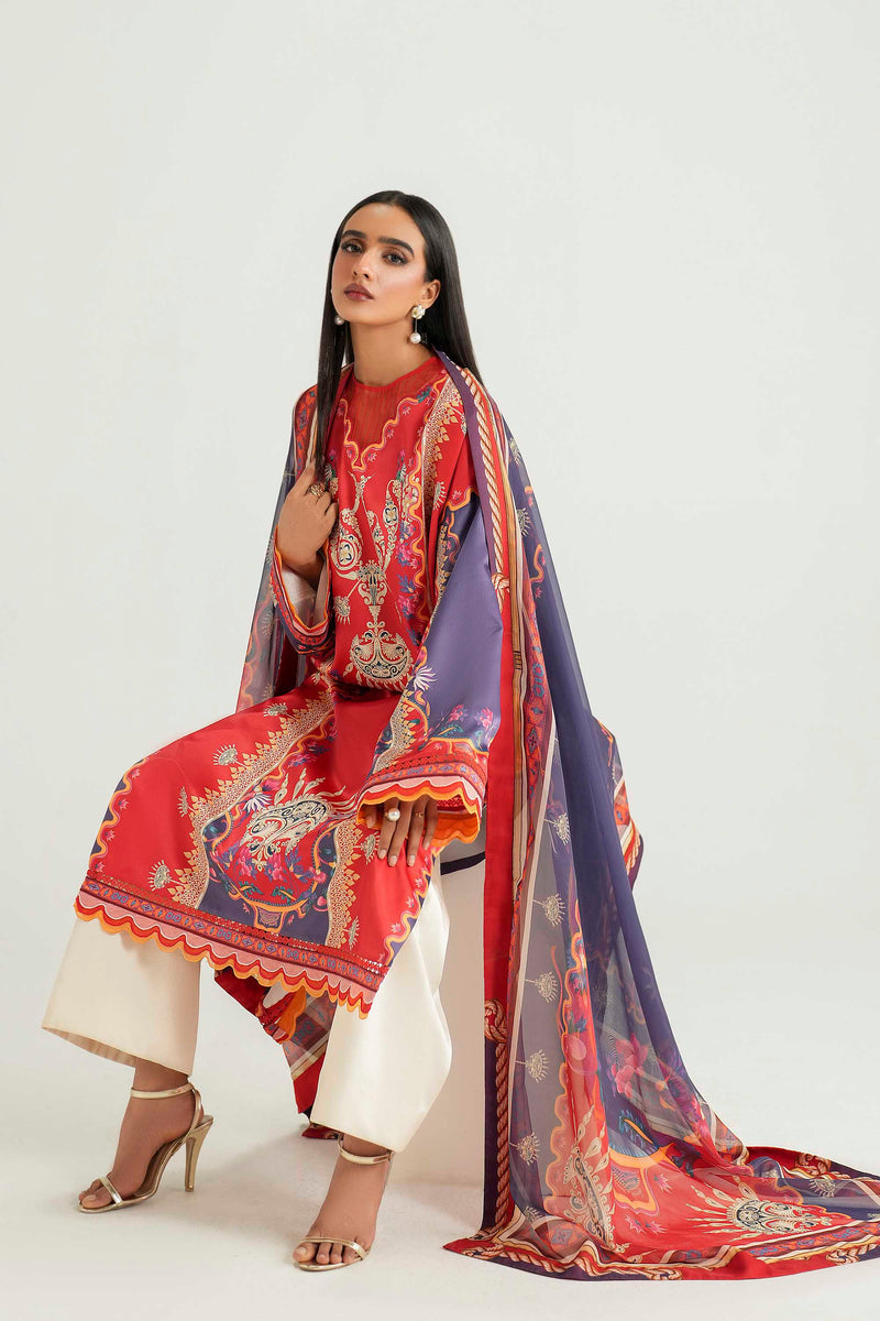 Akbar Aslam | Silk Pret | Coral