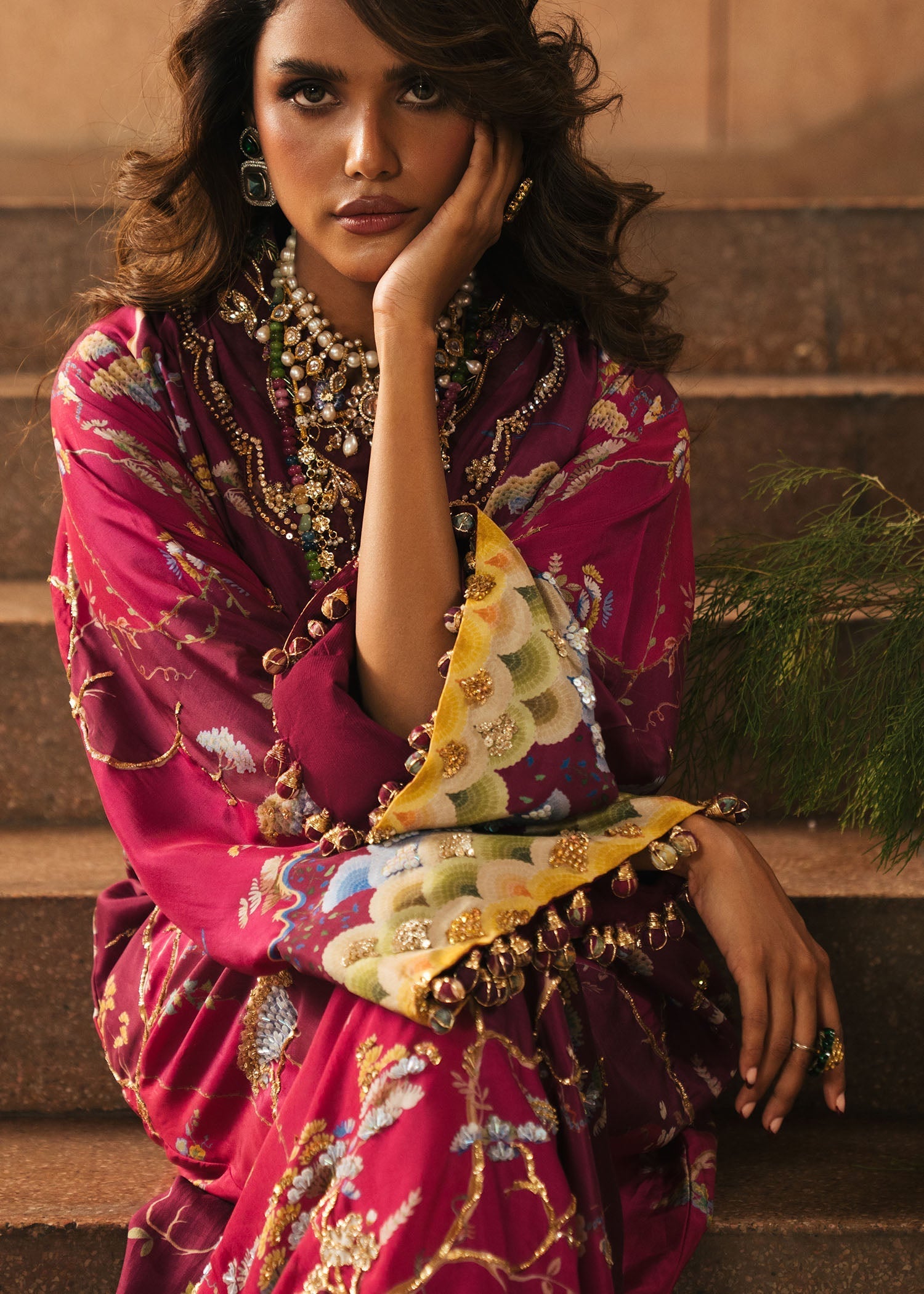 Crimson | Crimson Eid Prints | Laila - Plum