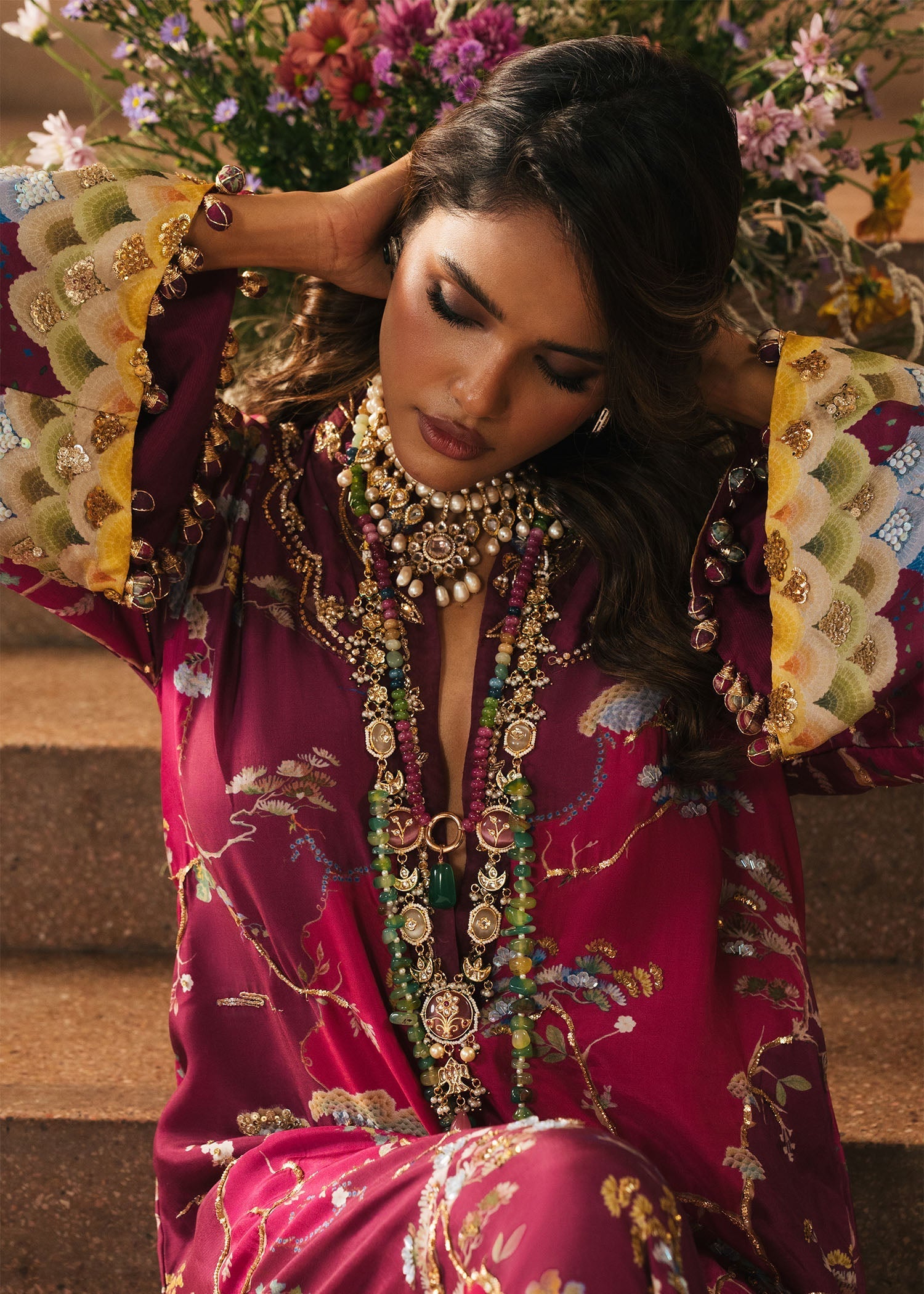 Crimson | Crimson Eid Prints | Laila - Plum