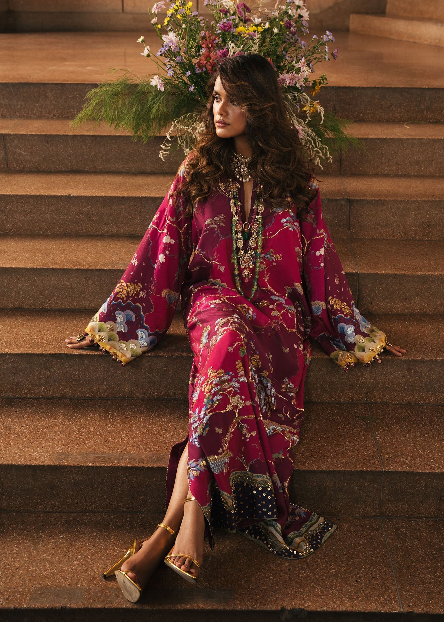 Crimson | Crimson Eid Prints | Laila - Plum