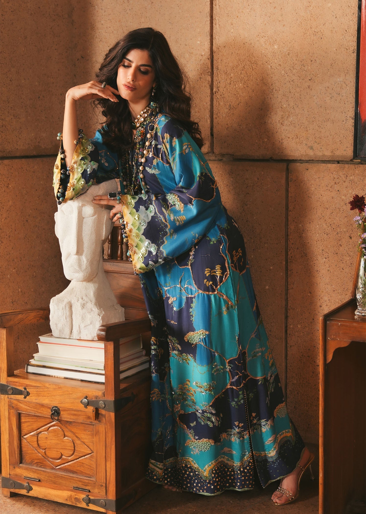 Crimson | Crimson Eid Prints | Laila - Midnight