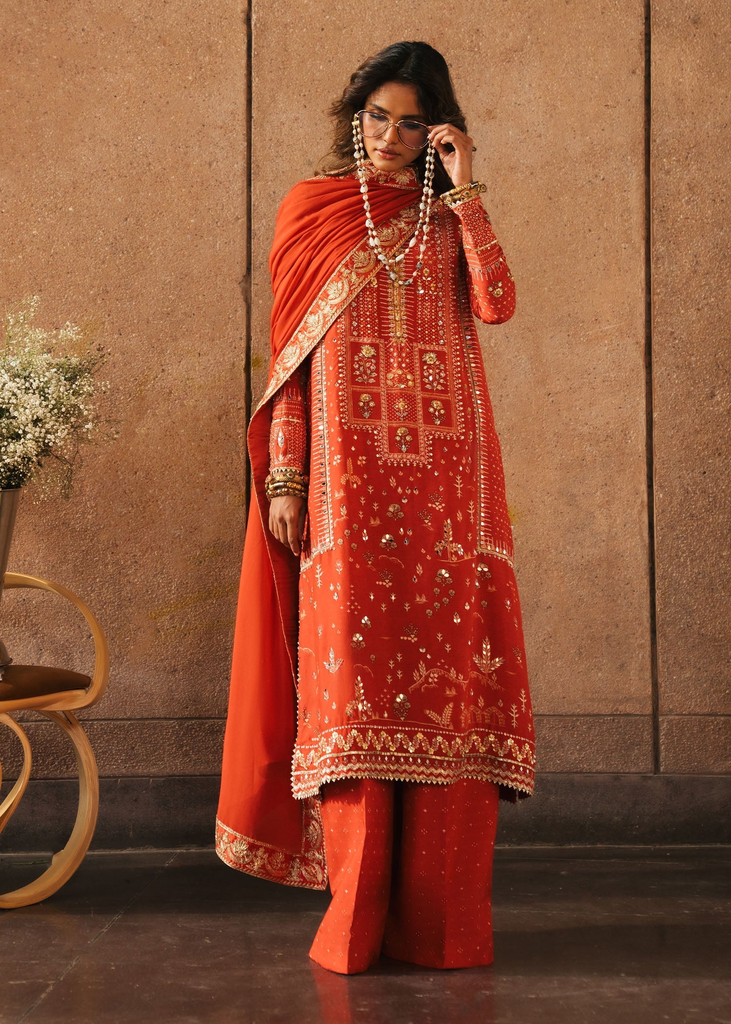 Crimson | Crimson Eid Prints | Patakha - Scarlet