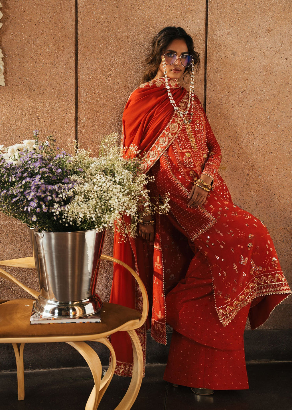 Crimson | Crimson Eid Prints | Patakha - Scarlet