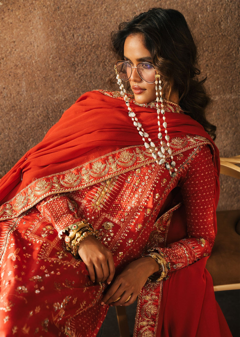 Crimson | Crimson Eid Prints | Patakha - Scarlet