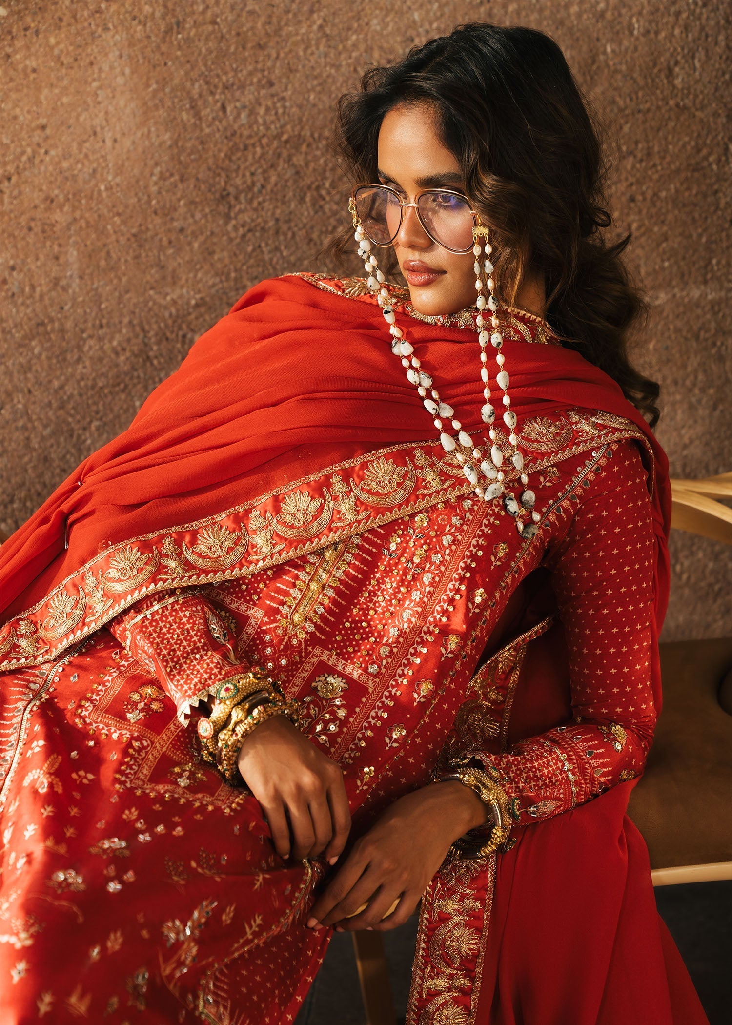 Crimson | Crimson Eid Prints | Patakha - Scarlet