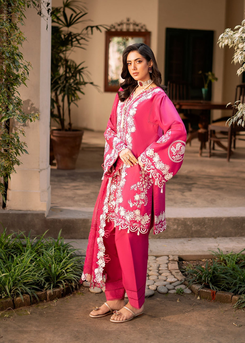 Fozia Khalid | Blossom Festive Lawn 25 | Peonies - Riwayat-e-Khas
