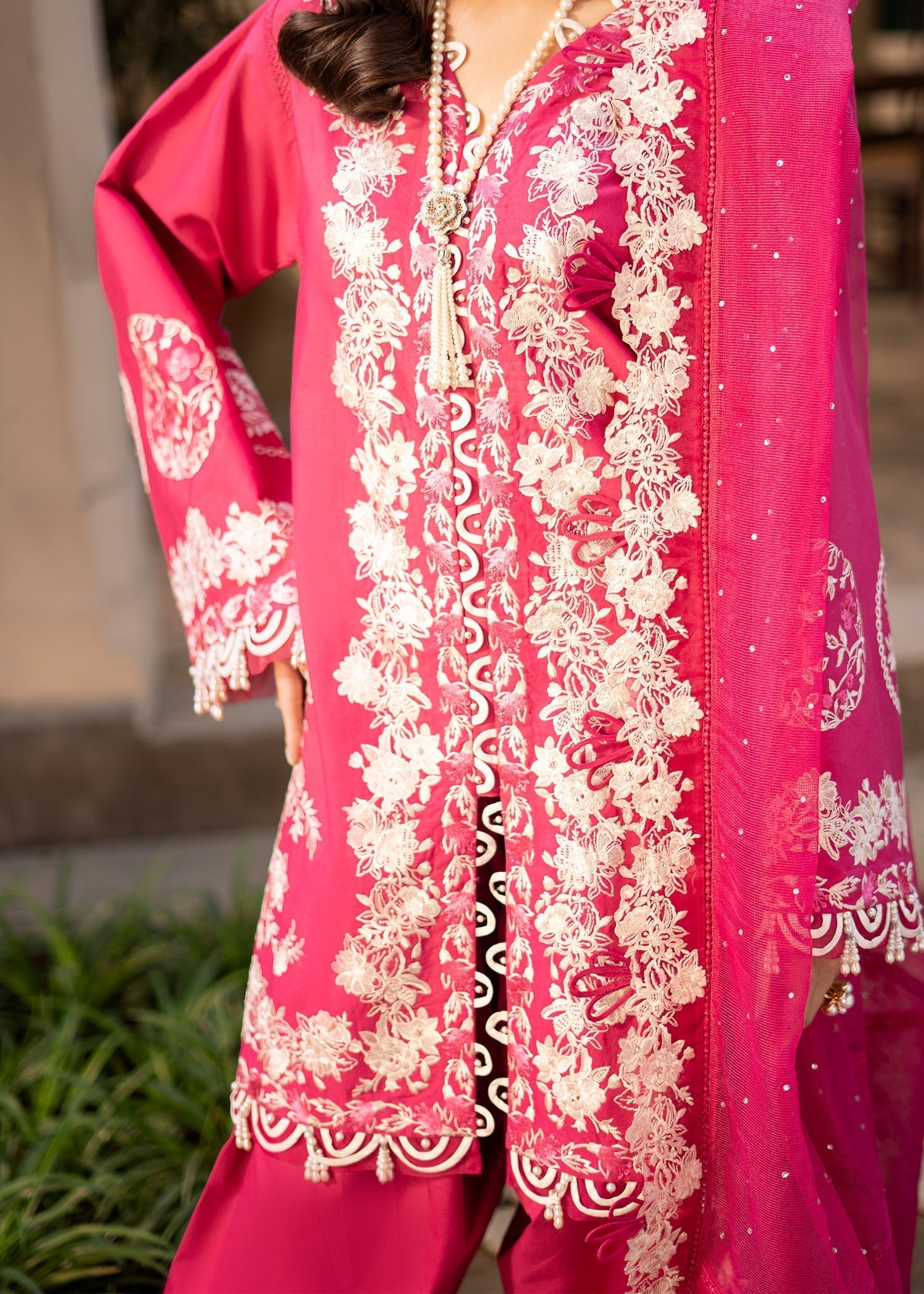 Fozia Khalid | Blossom Festive Lawn 25 | Peonies - Riwayat-e-Khas