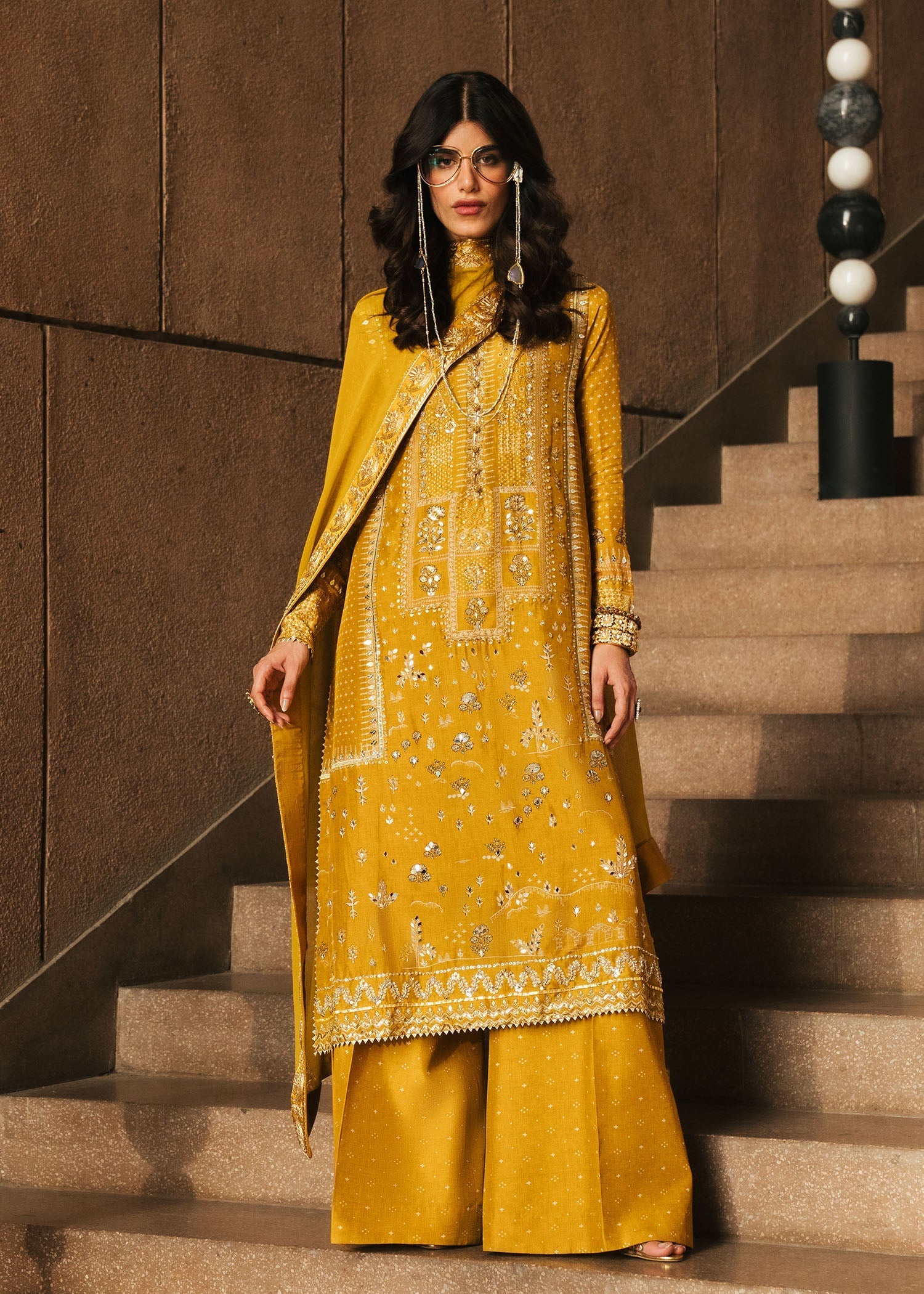 Crimson | Crimson Eid Prints | Patakha - Amber