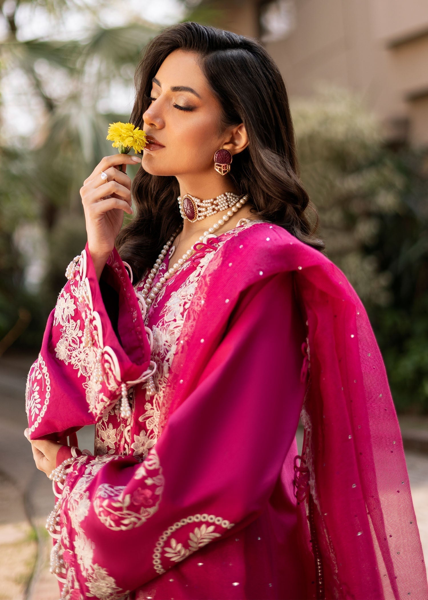 Fozia Khalid | Blossom Festive Lawn 25 | Peonies - Riwayat-e-Khas