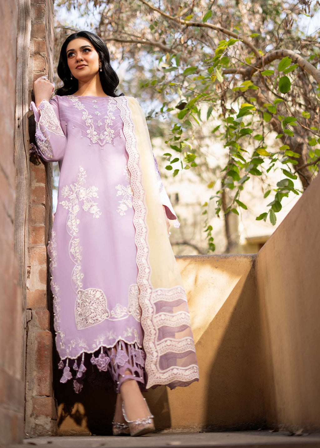 Fozia Khalid | Blossom Festive Lawn 25 | Iris - Riwayat-e-Khas