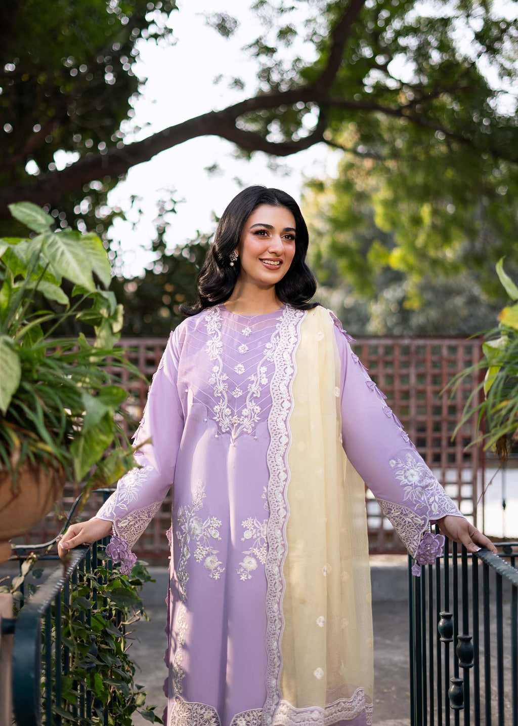Fozia Khalid | Blossom Festive Lawn 25 | Iris - Riwayat-e-Khas