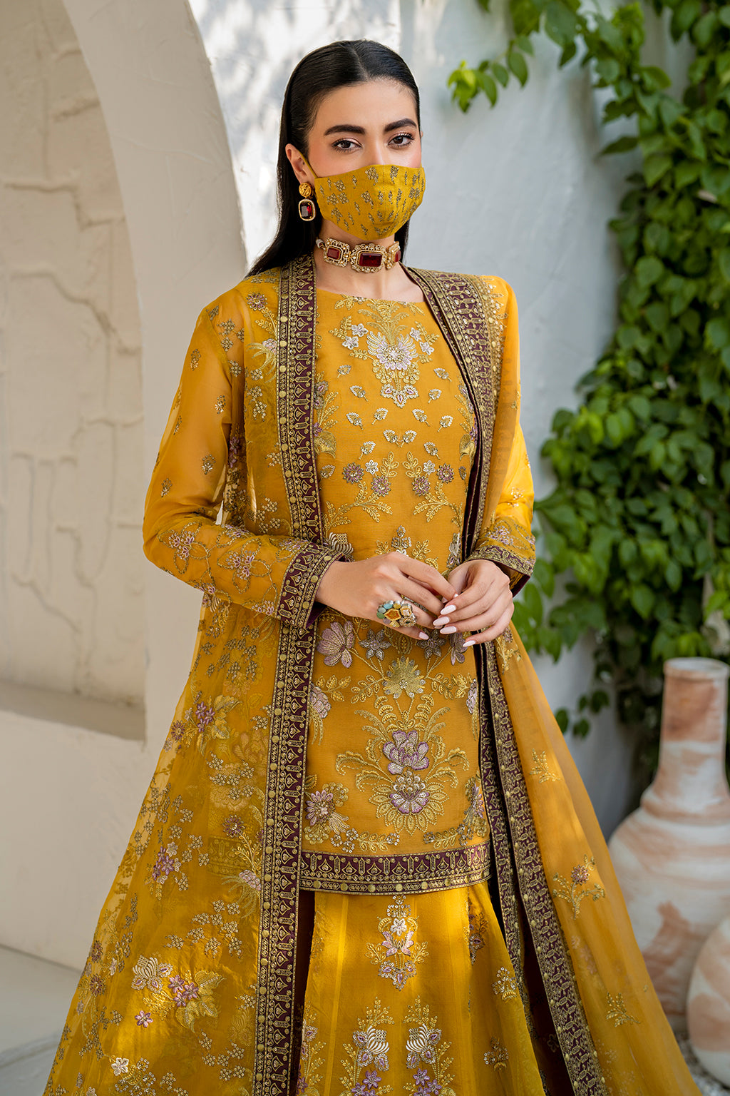 Flossie | Naqsh Formals | S-1404 (B) - House Of Hania