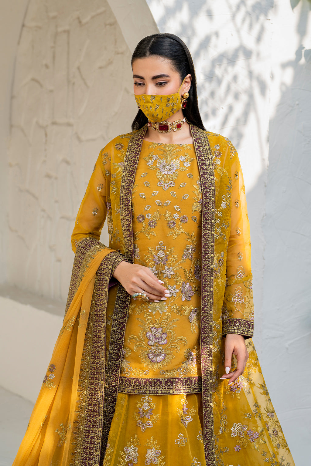 Flossie | Naqsh Formals | S-1404 (B) - House Of Hania
