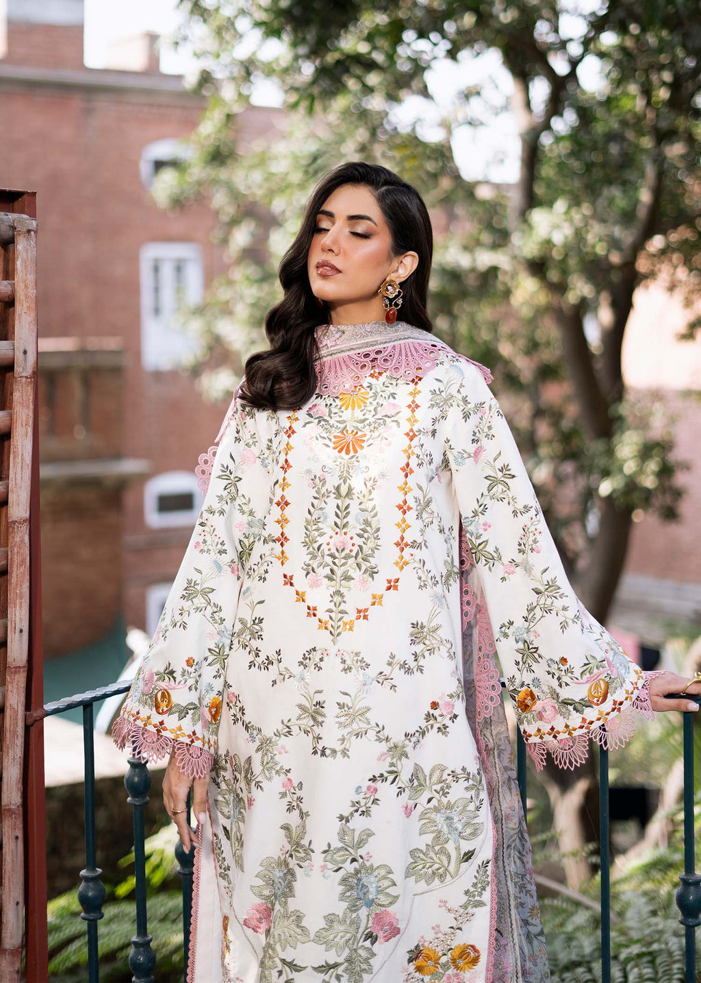 Fozia Khalid | Blossom Festive Lawn 25 | Lilly - Riwayat-e-Khas