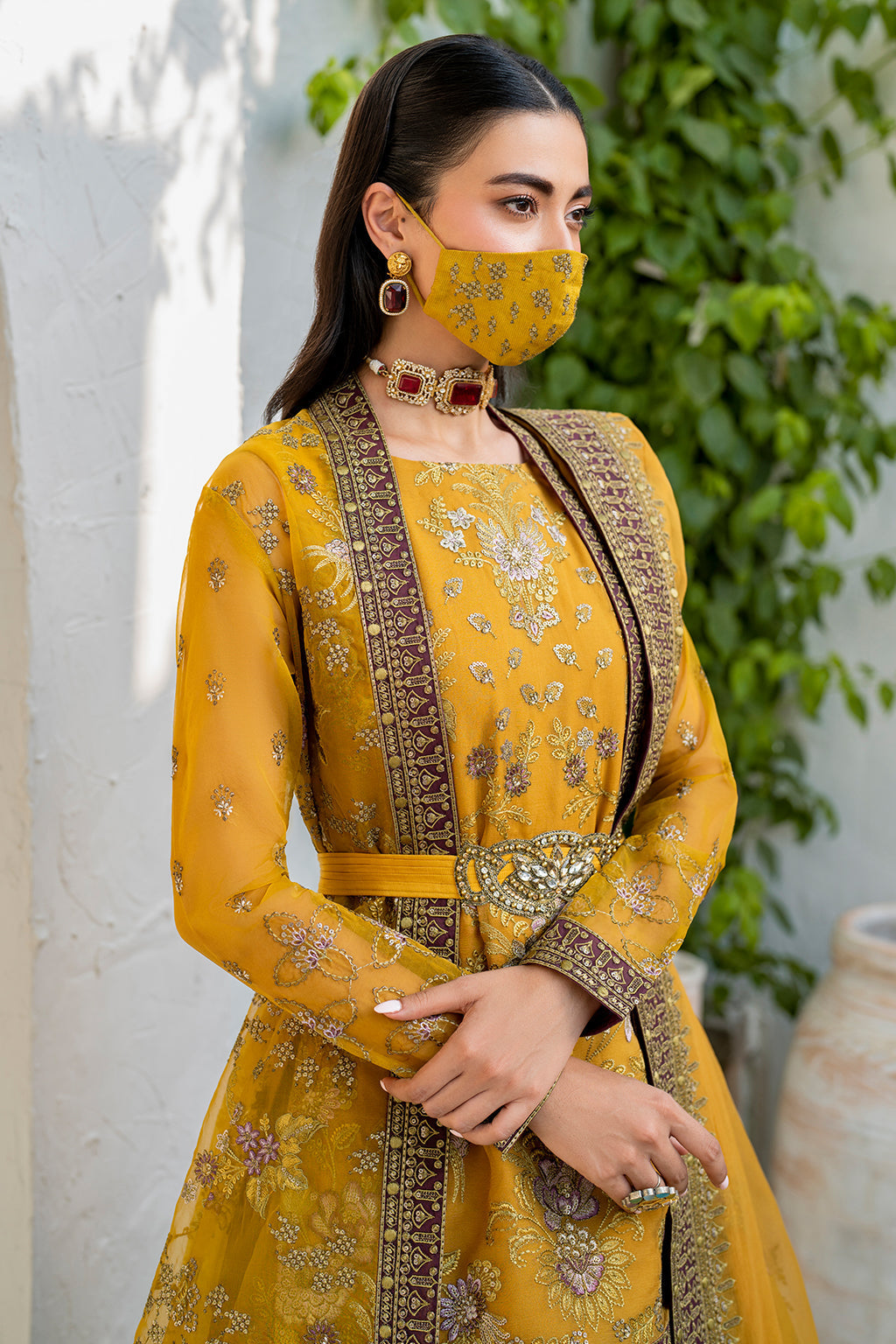 Flossie | Naqsh Formals | S-1404 (B) - House Of Hania