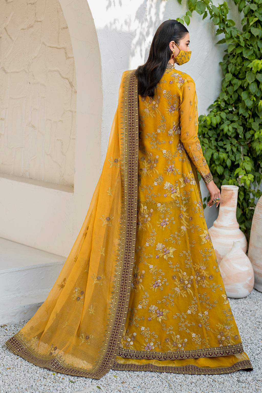 Flossie | Naqsh Formals | S-1404 (B) - House Of Hania