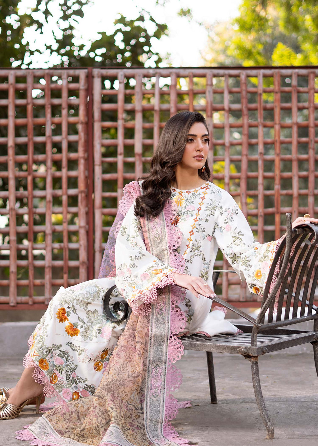 Fozia Khalid | Blossom Festive Lawn 25 | Lilly - Riwayat-e-Khas