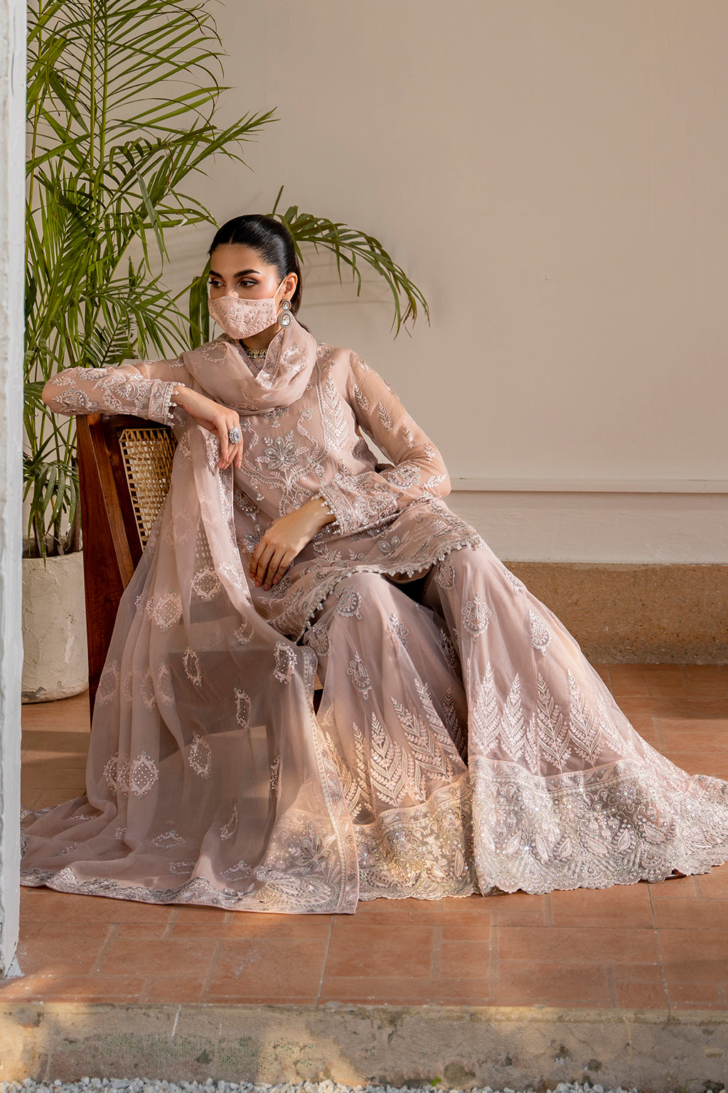 Flossie | Naqsh Formals | S-1403 (B) - House Of Hania
