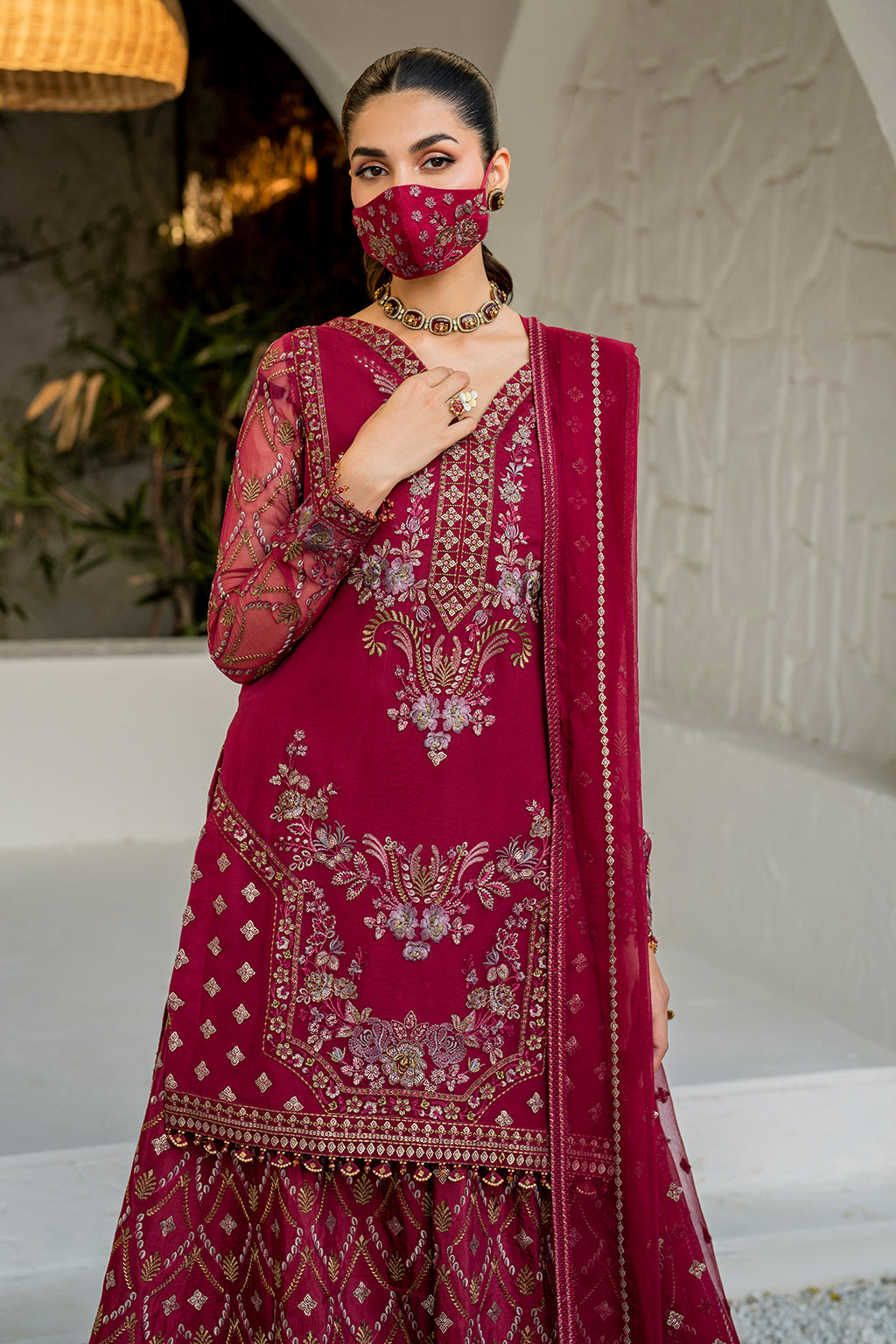 Flossie | Naqsh Formals | S-1402 (B) - House Of Hania