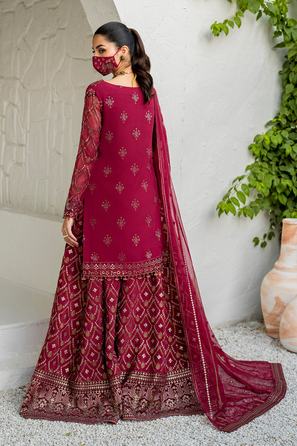 Flossie | Naqsh Formals | S-1402 (B) - House Of Hania