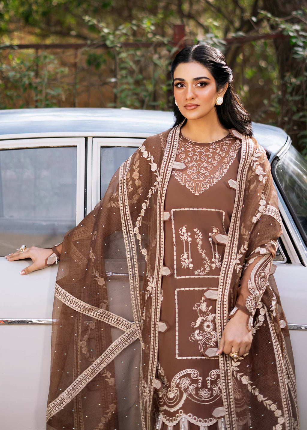 Fozia Khalid | Blossom Festive Lawn 25 | Spirea - Riwayat-e-Khas